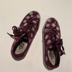 maroon dandelion vans